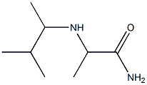 2-[(3-methylbutan-2-yl)amino]propanamide Structure