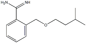 2-[(3-methylbutoxy)methyl]benzenecarboximidamide Structure