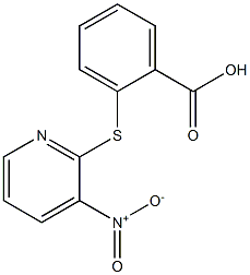 2-[(3-nitropyridin-2-yl)thio]benzoic acid Structure