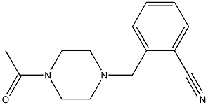 2-[(4-acetylpiperazin-1-yl)methyl]benzonitrile 구조식 이미지