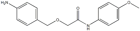 2-[(4-aminophenyl)methoxy]-N-(4-methoxyphenyl)acetamide 구조식 이미지