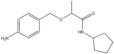 2-[(4-aminophenyl)methoxy]-N-cyclopentylpropanamide Structure