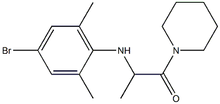 2-[(4-bromo-2,6-dimethylphenyl)amino]-1-(piperidin-1-yl)propan-1-one Structure