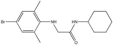 2-[(4-bromo-2,6-dimethylphenyl)amino]-N-cyclohexylacetamide 구조식 이미지