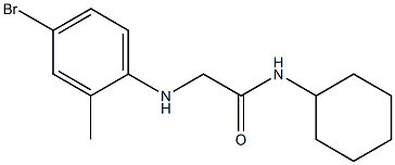 2-[(4-bromo-2-methylphenyl)amino]-N-cyclohexylacetamide Structure