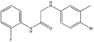2-[(4-bromo-3-methylphenyl)amino]-N-(2-fluorophenyl)acetamide Structure