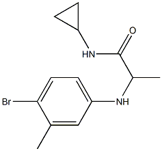 2-[(4-bromo-3-methylphenyl)amino]-N-cyclopropylpropanamide Structure