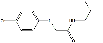 2-[(4-bromophenyl)amino]-N-(2-methylpropyl)acetamide Structure