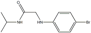 2-[(4-bromophenyl)amino]-N-(propan-2-yl)acetamide Structure