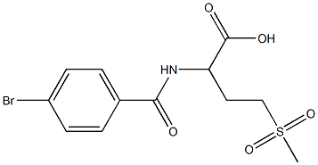 2-[(4-bromophenyl)formamido]-4-methanesulfonylbutanoic acid 구조식 이미지