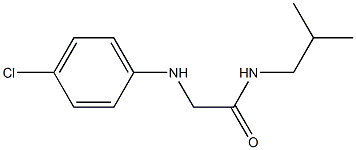 2-[(4-chlorophenyl)amino]-N-(2-methylpropyl)acetamide Structure