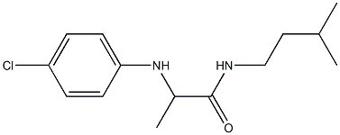 2-[(4-chlorophenyl)amino]-N-(3-methylbutyl)propanamide 구조식 이미지