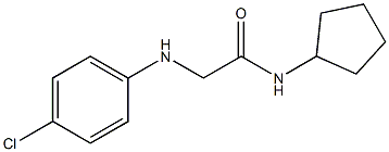 2-[(4-chlorophenyl)amino]-N-cyclopentylacetamide 구조식 이미지