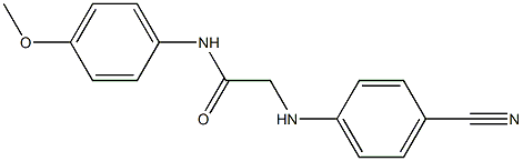 2-[(4-cyanophenyl)amino]-N-(4-methoxyphenyl)acetamide Structure