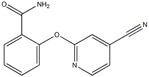 2-[(4-cyanopyridin-2-yl)oxy]benzamide Structure