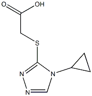 2-[(4-cyclopropyl-4H-1,2,4-triazol-3-yl)sulfanyl]acetic acid Structure