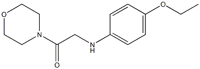 2-[(4-ethoxyphenyl)amino]-1-(morpholin-4-yl)ethan-1-one Structure