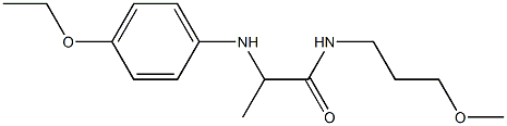 2-[(4-ethoxyphenyl)amino]-N-(3-methoxypropyl)propanamide Structure