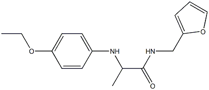 2-[(4-ethoxyphenyl)amino]-N-(furan-2-ylmethyl)propanamide 구조식 이미지