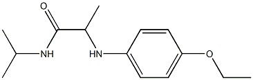 2-[(4-ethoxyphenyl)amino]-N-(propan-2-yl)propanamide Structure