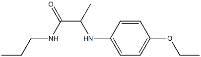 2-[(4-ethoxyphenyl)amino]-N-propylpropanamide Structure