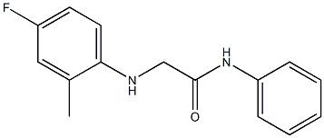 2-[(4-fluoro-2-methylphenyl)amino]-N-phenylacetamide 구조식 이미지