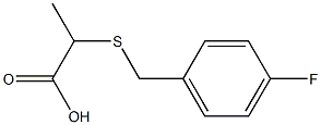 2-[(4-fluorobenzyl)thio]propanoic acid 구조식 이미지