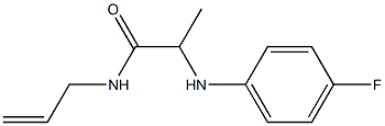 2-[(4-fluorophenyl)amino]-N-(prop-2-en-1-yl)propanamide 구조식 이미지