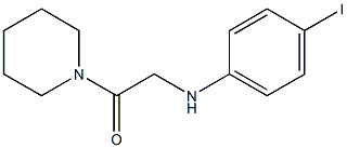 2-[(4-iodophenyl)amino]-1-(piperidin-1-yl)ethan-1-one 구조식 이미지