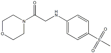 2-[(4-methanesulfonylphenyl)amino]-1-(morpholin-4-yl)ethan-1-one Structure