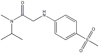 2-[(4-methanesulfonylphenyl)amino]-N-methyl-N-(propan-2-yl)acetamide 구조식 이미지