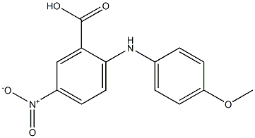 2-[(4-methoxyphenyl)amino]-5-nitrobenzoic acid Structure