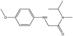 2-[(4-methoxyphenyl)amino]-N-methyl-N-(propan-2-yl)acetamide 구조식 이미지