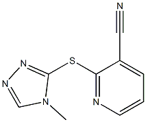 2-[(4-methyl-4H-1,2,4-triazol-3-yl)sulfanyl]pyridine-3-carbonitrile Structure