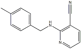 2-[(4-methylbenzyl)amino]nicotinonitrile Structure