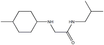 2-[(4-methylcyclohexyl)amino]-N-(2-methylpropyl)acetamide Structure