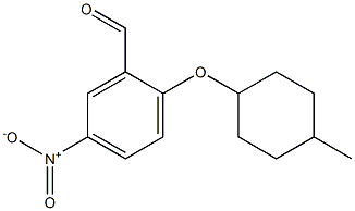 2-[(4-methylcyclohexyl)oxy]-5-nitrobenzaldehyde Structure