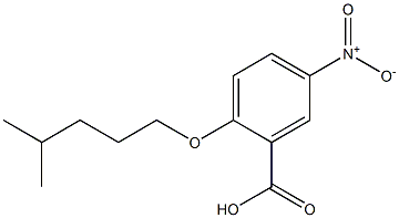 2-[(4-methylpentyl)oxy]-5-nitrobenzoic acid Structure