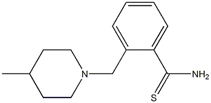 2-[(4-methylpiperidin-1-yl)methyl]benzenecarbothioamide 구조식 이미지