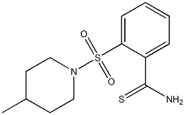 2-[(4-methylpiperidin-1-yl)sulfonyl]benzenecarbothioamide Structure
