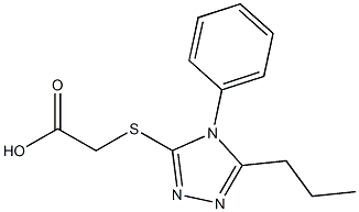 2-[(4-phenyl-5-propyl-4H-1,2,4-triazol-3-yl)sulfanyl]acetic acid Structure