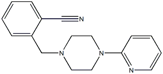 2-[(4-pyridin-2-ylpiperazin-1-yl)methyl]benzonitrile Structure