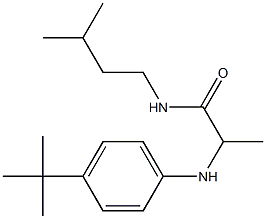 2-[(4-tert-butylphenyl)amino]-N-(3-methylbutyl)propanamide 구조식 이미지