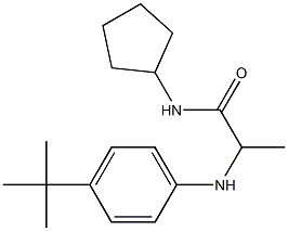 2-[(4-tert-butylphenyl)amino]-N-cyclopentylpropanamide 구조식 이미지