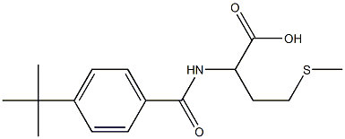 2-[(4-tert-butylphenyl)formamido]-4-(methylsulfanyl)butanoic acid 구조식 이미지