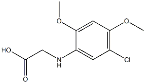 2-[(5-chloro-2,4-dimethoxyphenyl)amino]acetic acid Structure