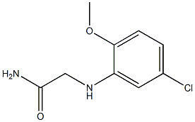 2-[(5-chloro-2-methoxyphenyl)amino]acetamide Structure