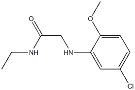 2-[(5-chloro-2-methoxyphenyl)amino]-N-ethylacetamide Structure