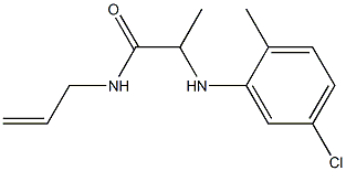 2-[(5-chloro-2-methylphenyl)amino]-N-(prop-2-en-1-yl)propanamide 구조식 이미지