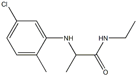 2-[(5-chloro-2-methylphenyl)amino]-N-ethylpropanamide Structure